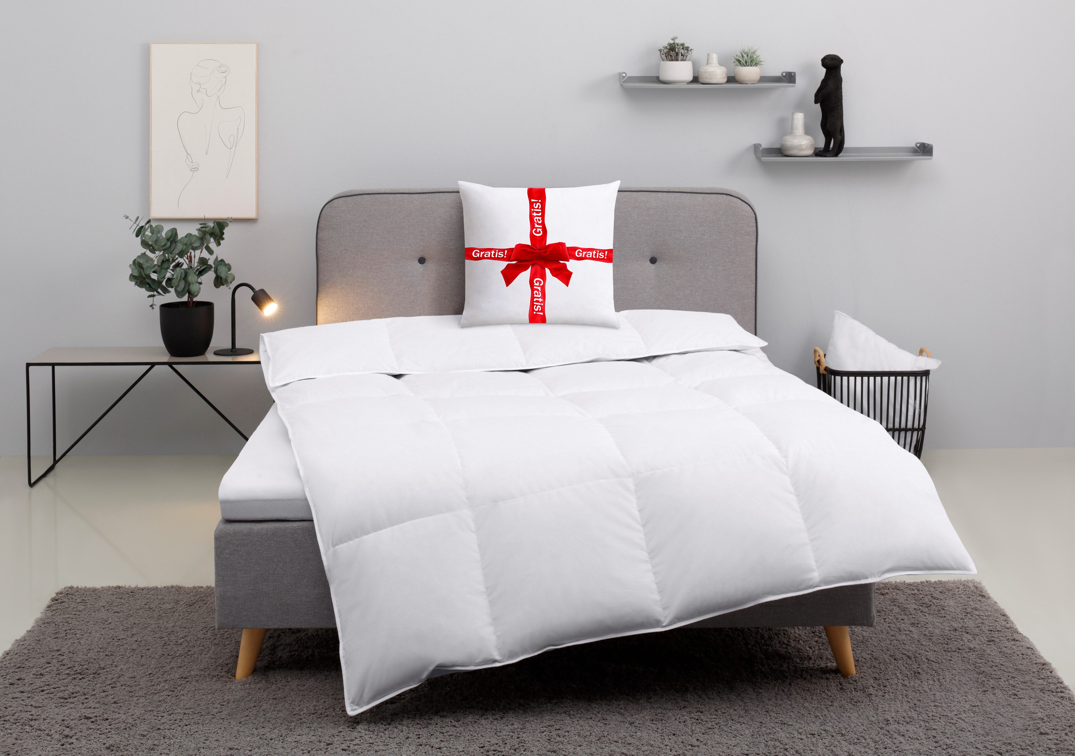 my home Daunenbettdecke "Cavanelle, Bettdecke in 135x200 cm & 155x220 cm" e günstig online kaufen