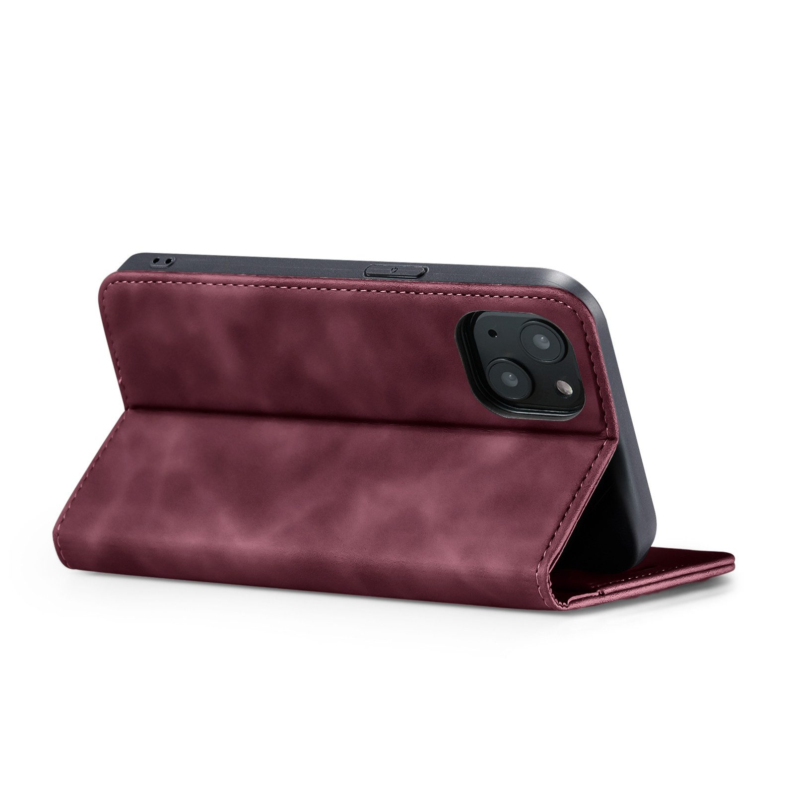 Tec-Expert Handyhülle Tasche Hülle für Apple iPhone 13 6.1 Zoll, 6.1, Cover Klapphülle Case mit Kartenfach Fliphülle aufstellbar