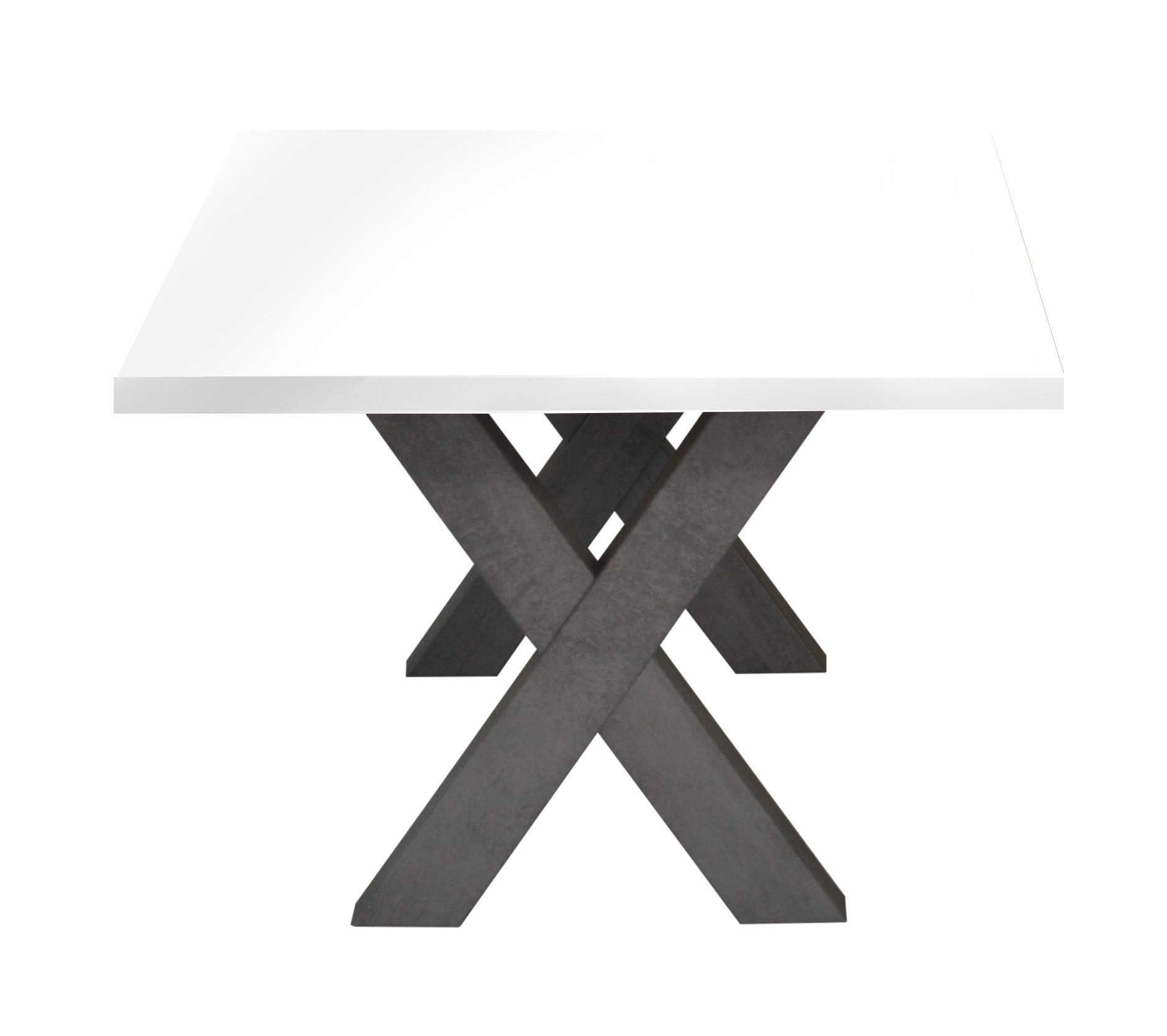 Mäusbacher Couchtisch in graphit / weiß matt lack (BxHxT: 120x47x70 cm)