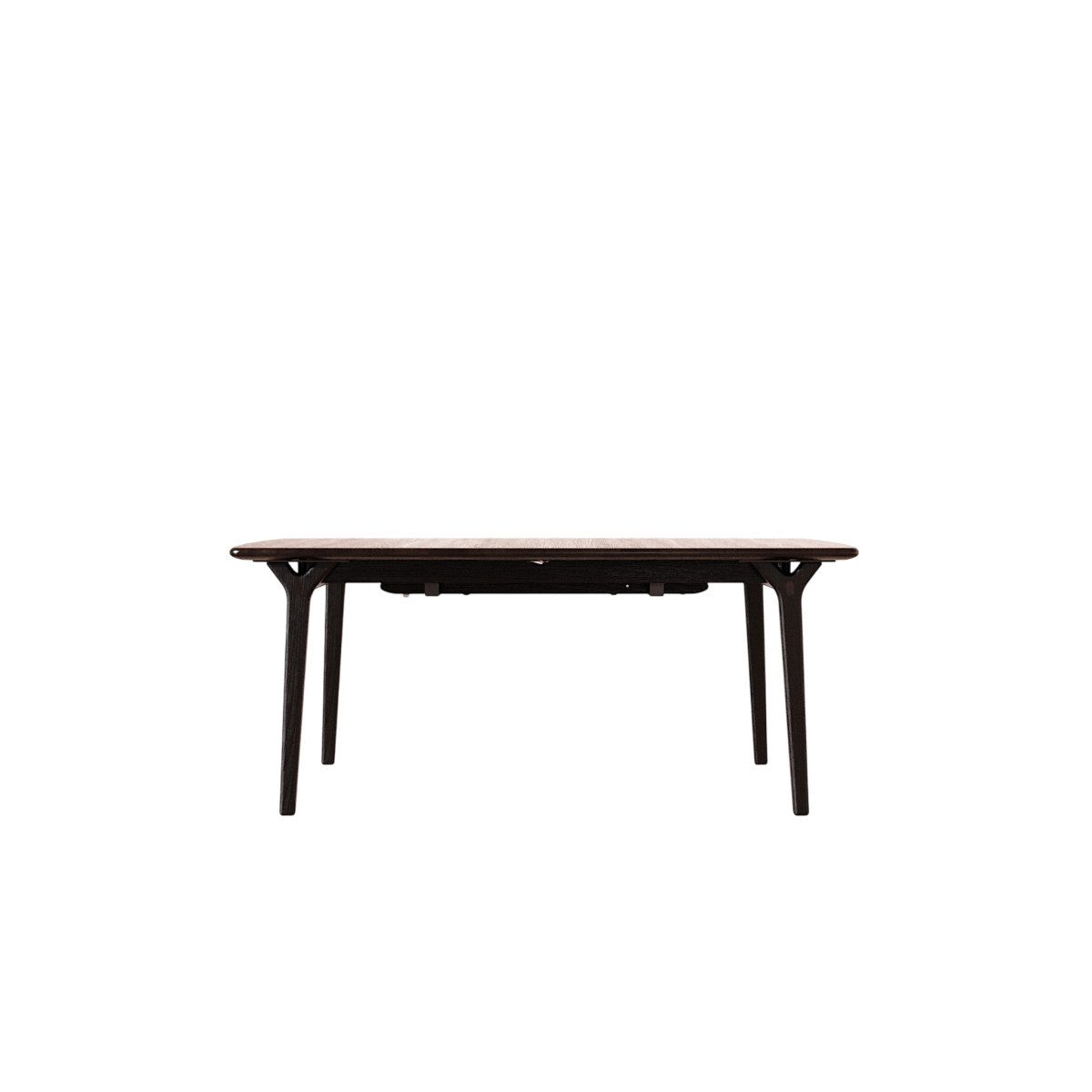 Tikamoon Esstisch Ausziehtisch aus massiver Eiche black 6-12 Pers. Clara