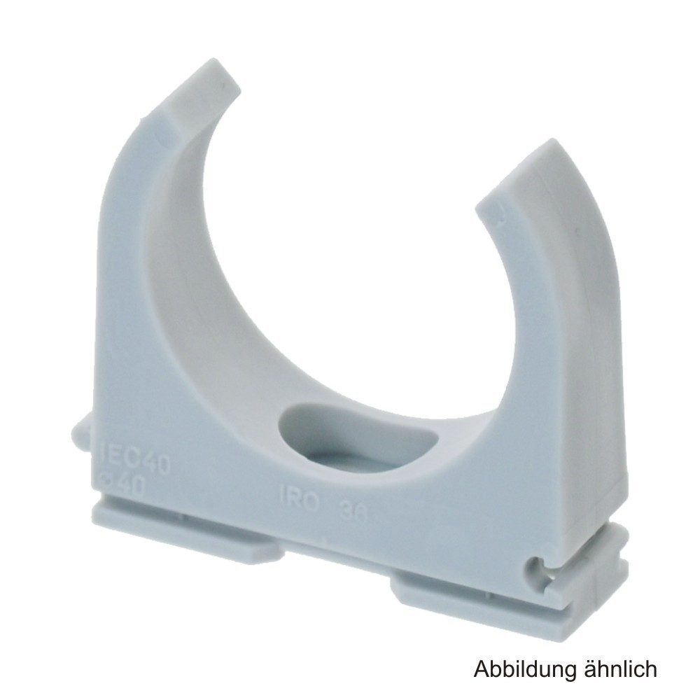 Trinnity Klemmschelle M40, halogenfrei, grau, 30 Stück Audio- & Video-Kabel