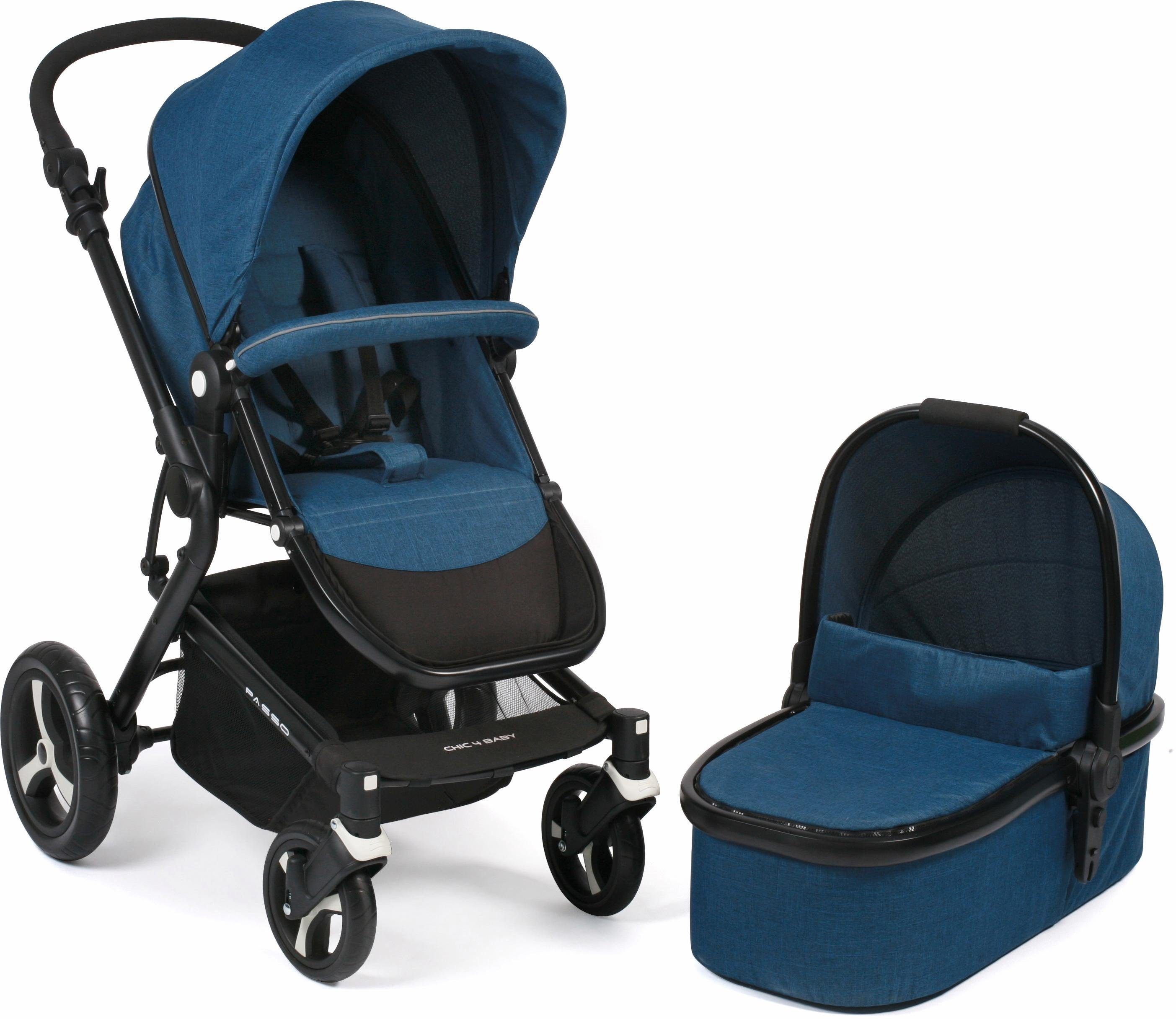 Kombi-Kinderwagen Passo, CHIC4BABY Kinderwagen ; navy,