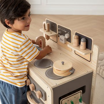 howa Spielküche FoodieFun, Kinderküche aus Holz inkl. 10 tlg. Zubehör