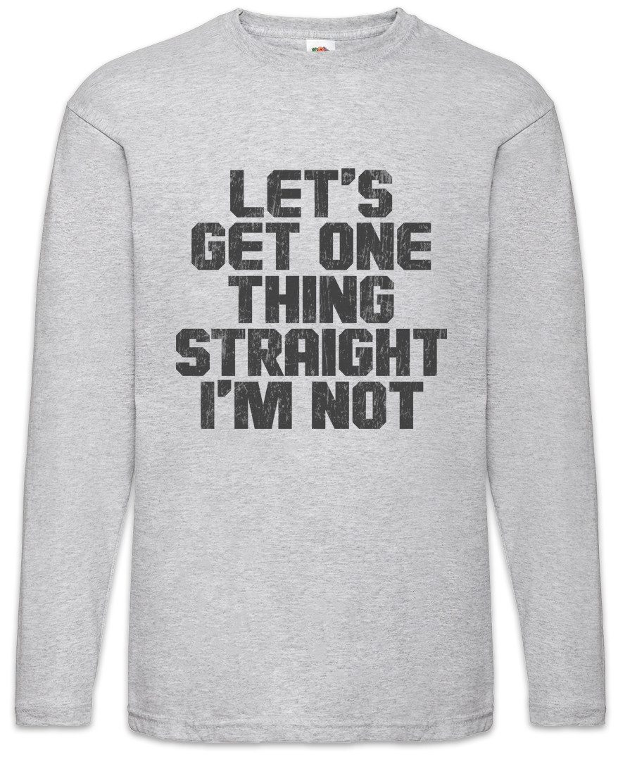 Langarmshirt Straigth I'm Not Langarm T-Shirt Queer Gay Schwul Lesbian Homosexuell