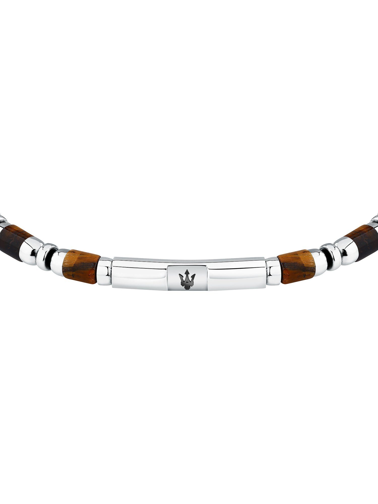 MASERATI Edelstahlarmband Maserati Herren-Armband Edelstahl Farbstein