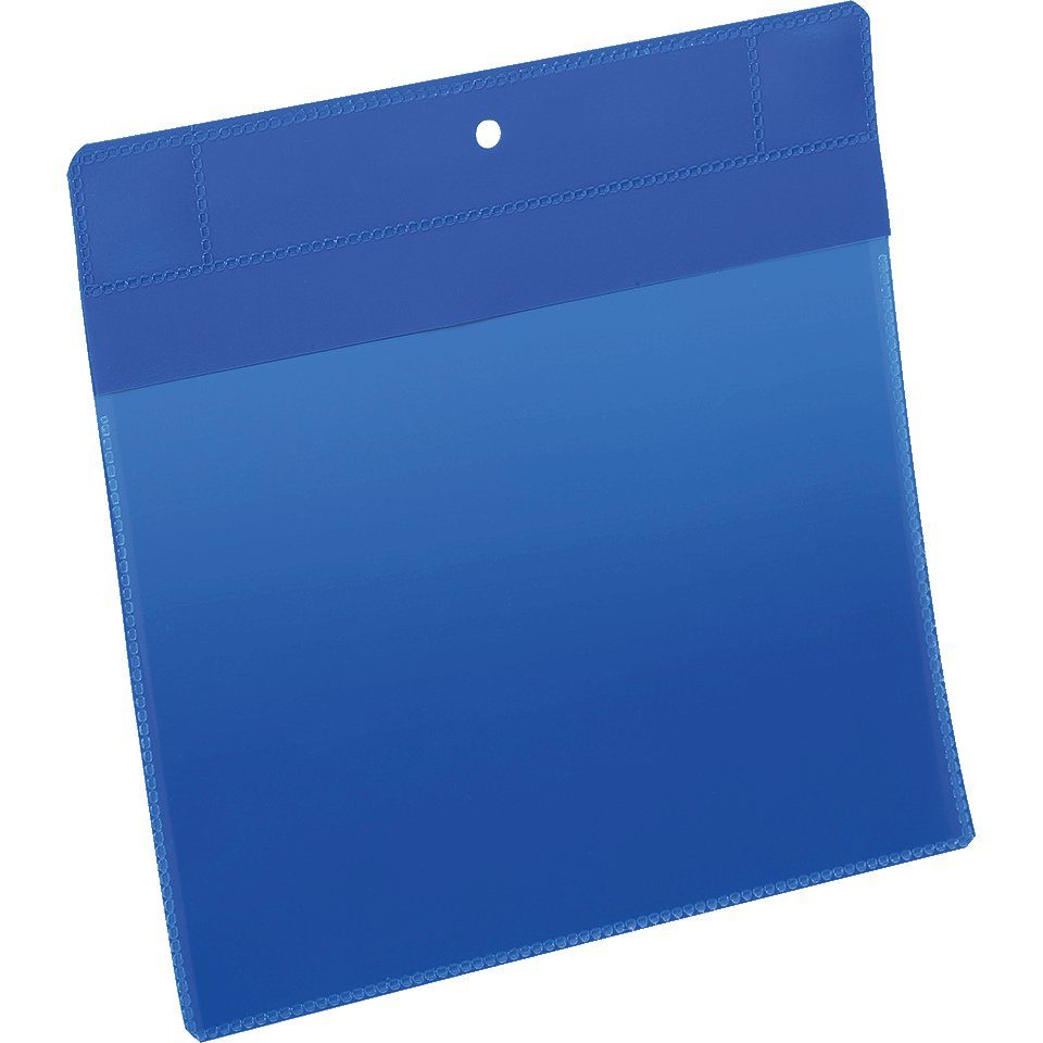 A5, 10/VE blau/transparent, König Magnet-Kennzeichnungstasche, Zeitungsständer DURABLE DIN Werbeanlagen quer,