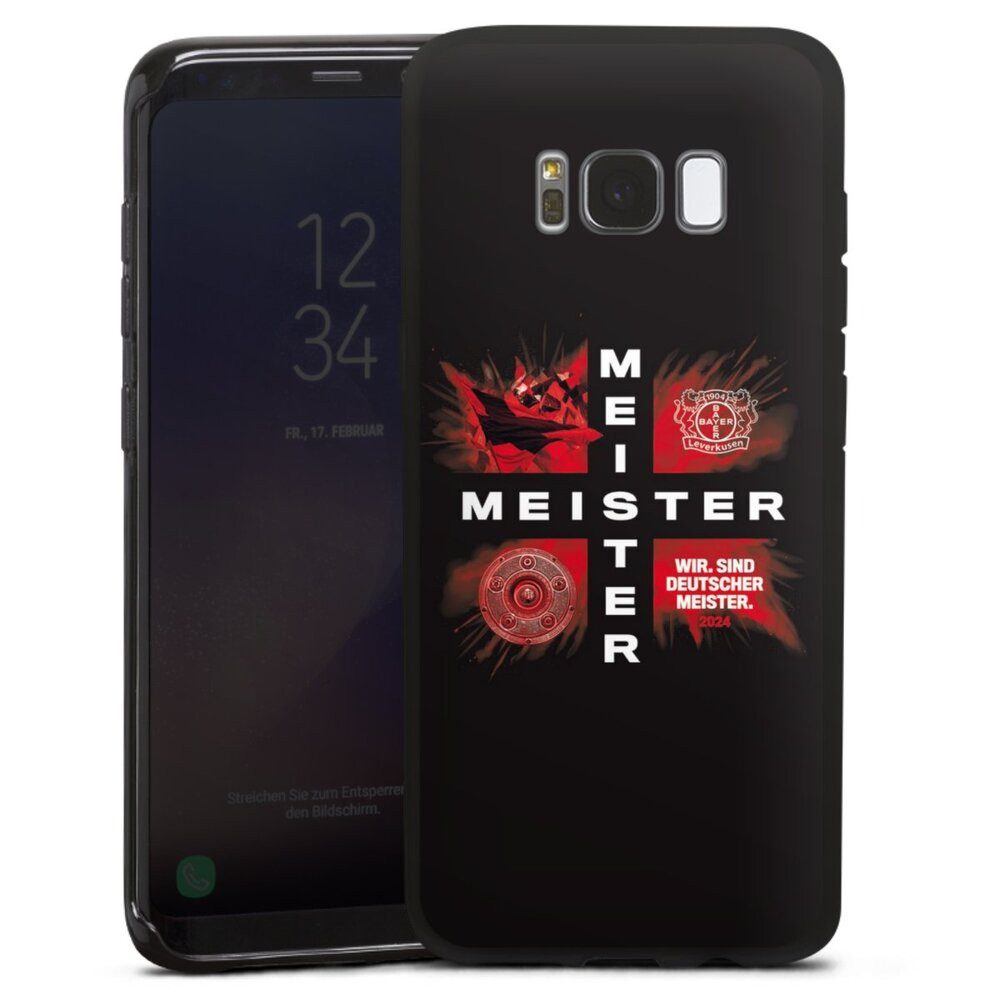 DeinDesign Handyhülle Bayer 04 Leverkusen Meister Offizielles Lizenzprodukt, Samsung Galaxy S8 Silikon Hülle Bumper Case Handy Schutzhülle