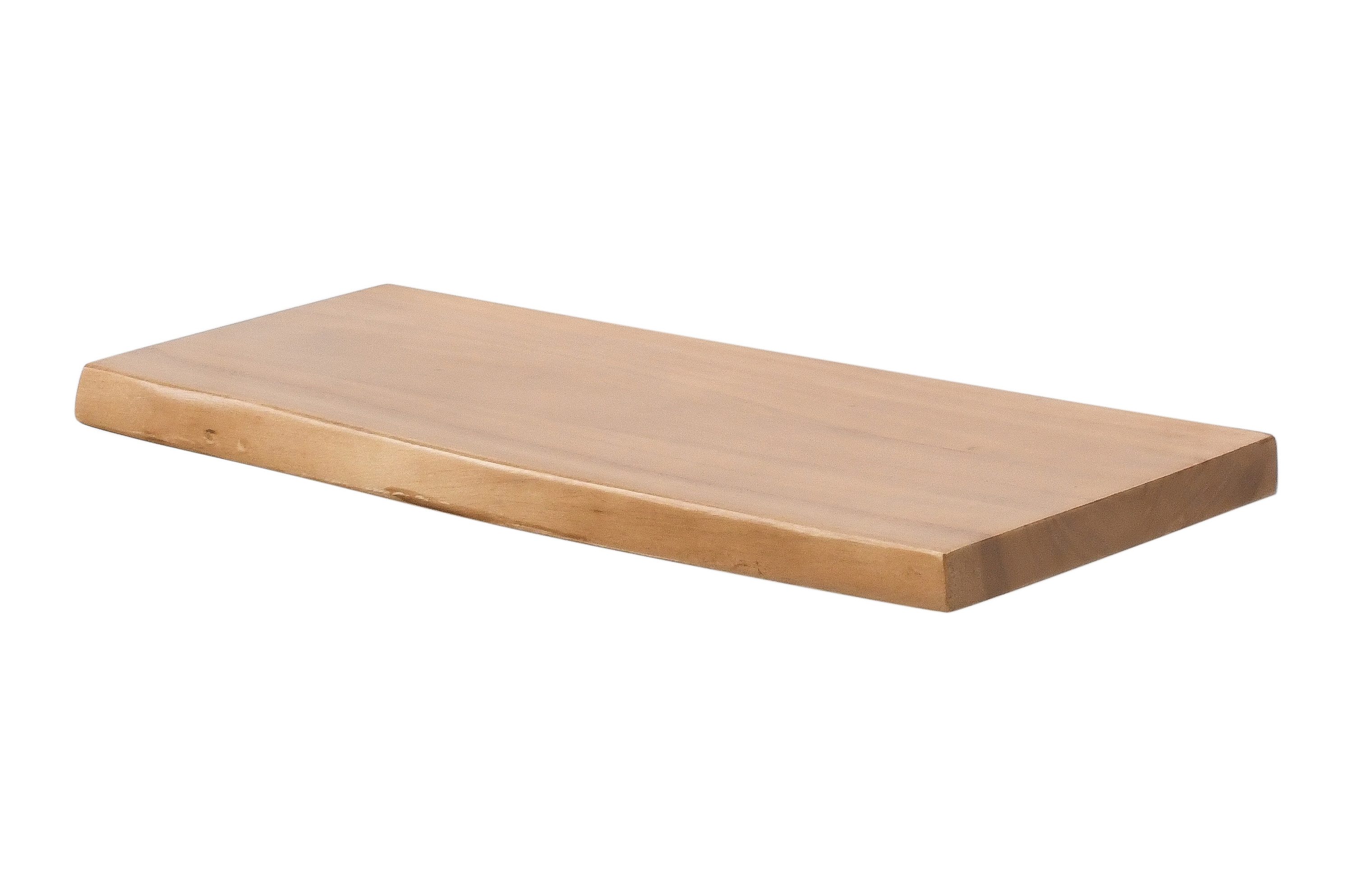 Trelevo® Wandregal Amanda, Akazienholz, Baumkante, Steckboard, günstig online kaufen