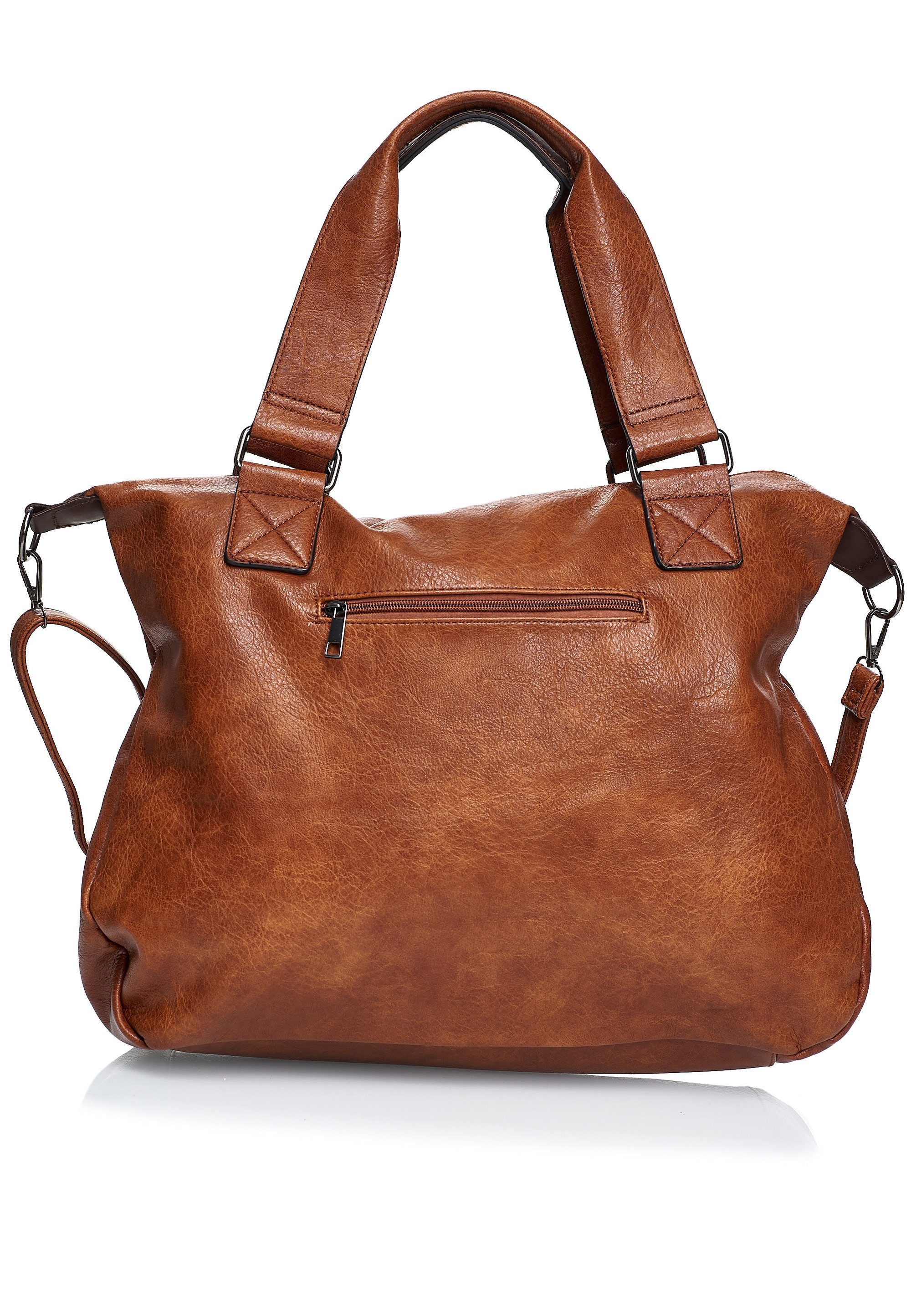 Harpa Henkeltasche ASTER (1-tlg), mit dekorativen Reißverschlussfächern auf der Vorderseite