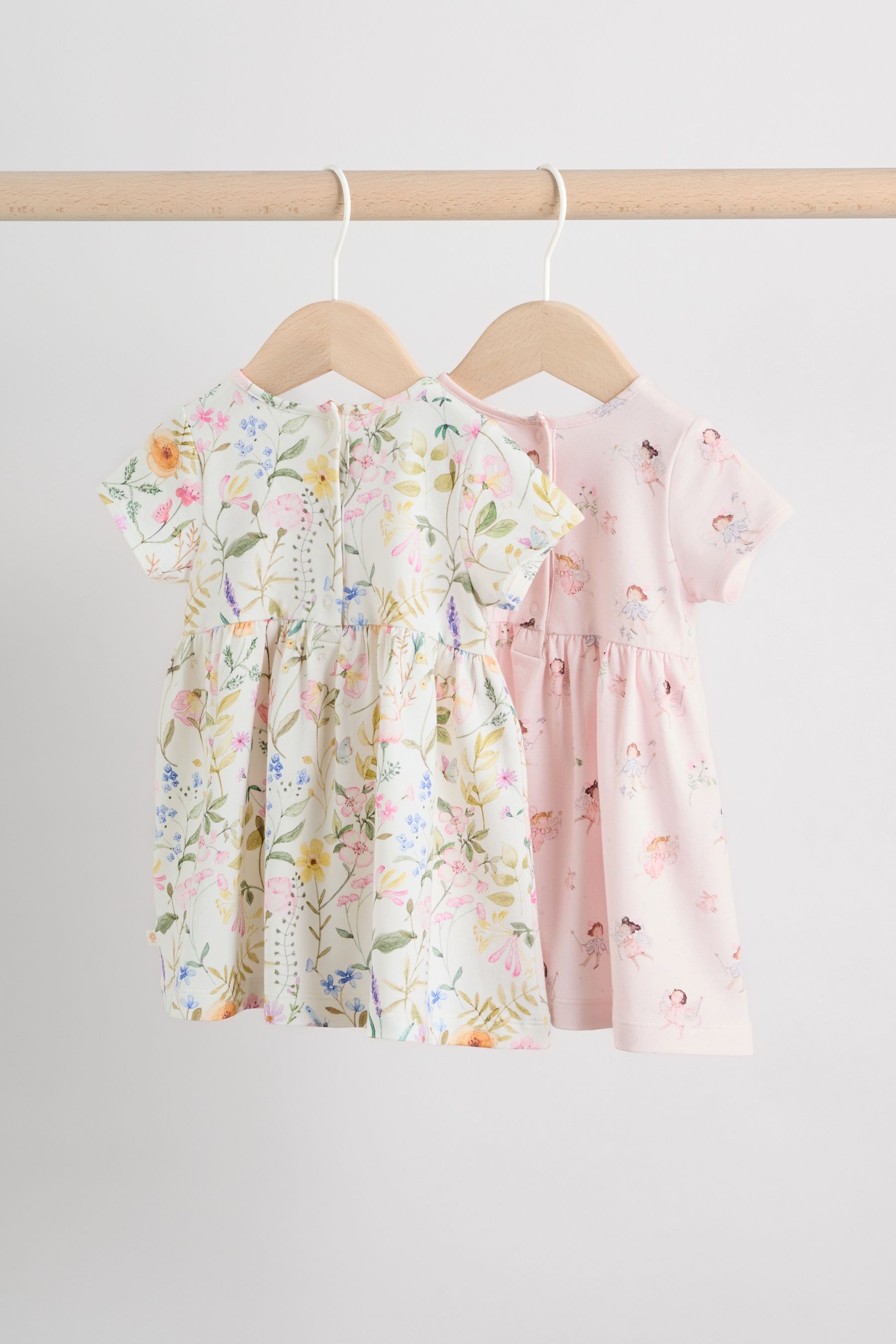 Next Blusenkleid Baby-Kurzarmkleid, 2er-Pack (2-tlg)