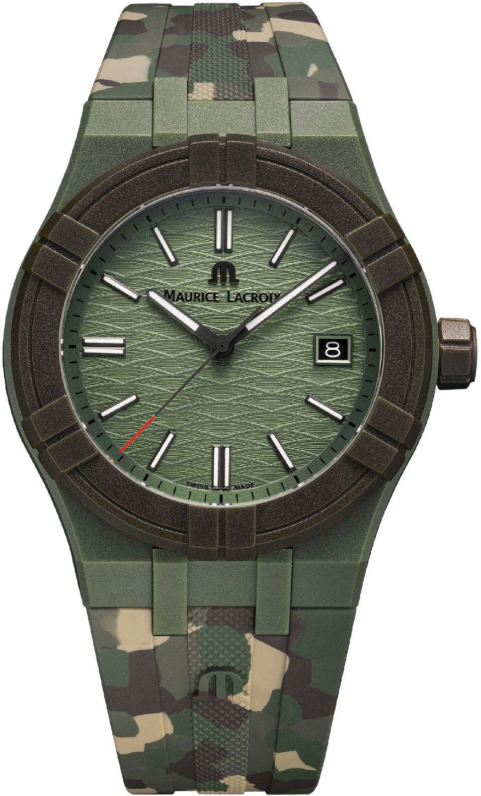 MAURICE LACROIX Quarzuhr AIKON #TIDE CAMO, Armbanduhr, Damenuhr, Herrenuhr, Swiss Made, auf 1000 Stück limitiert