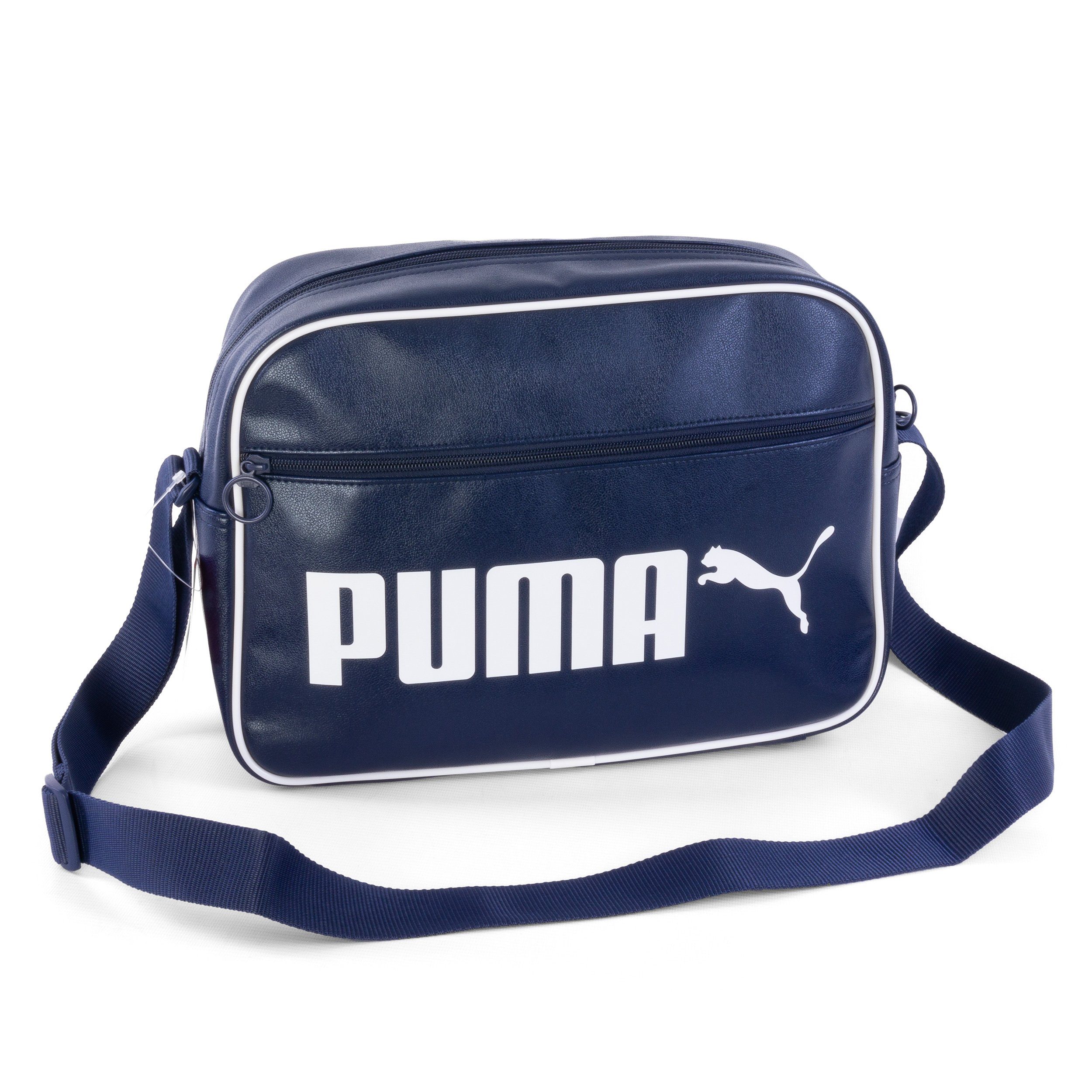 Messenger Bag Tasche Puma Campus Reporter Retro, F peacoat