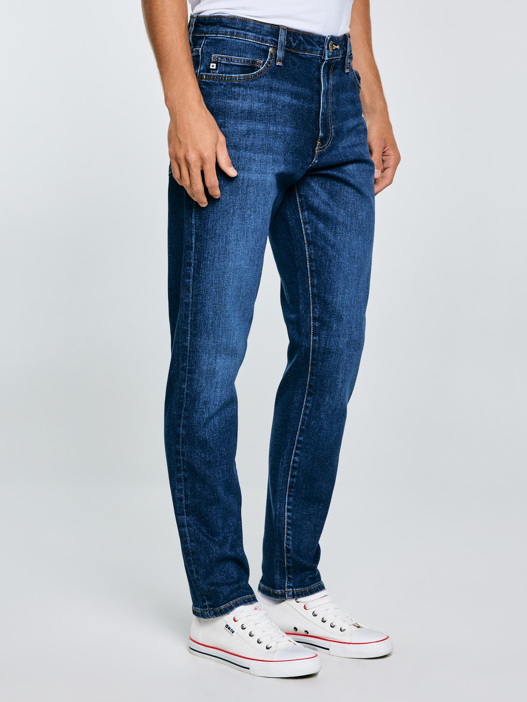 BIG STAR Tapered-fit-Jeans HARPER hohe Leibhöhe
