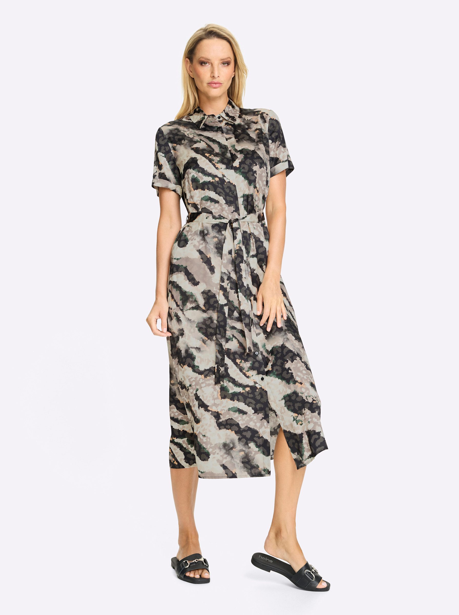 heine Etuikleid Hemdblusenkleid