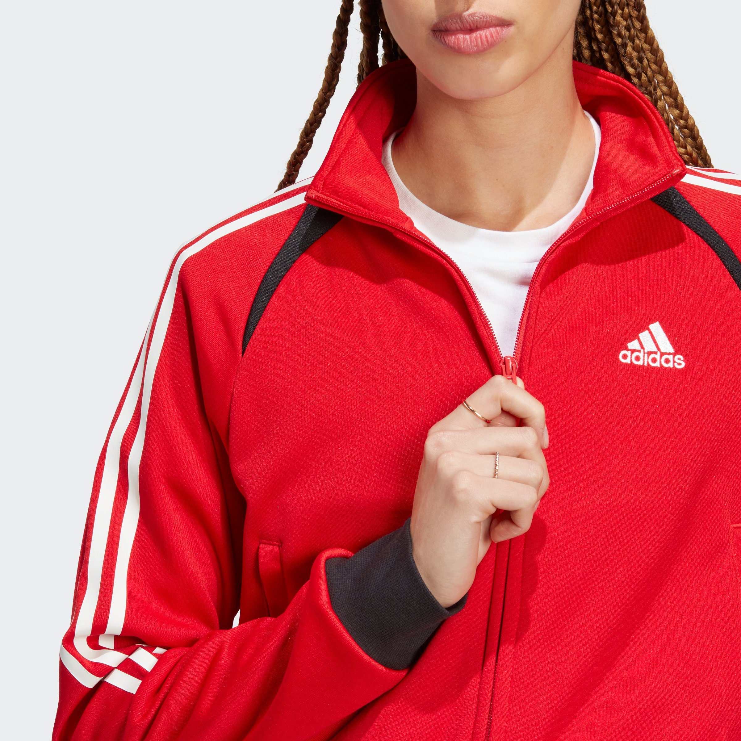 TIRO LIFESTYLE Better Black TRAININGSJACKE / SUIT Scarlet White Outdoorjacke adidas Sportswear UP /