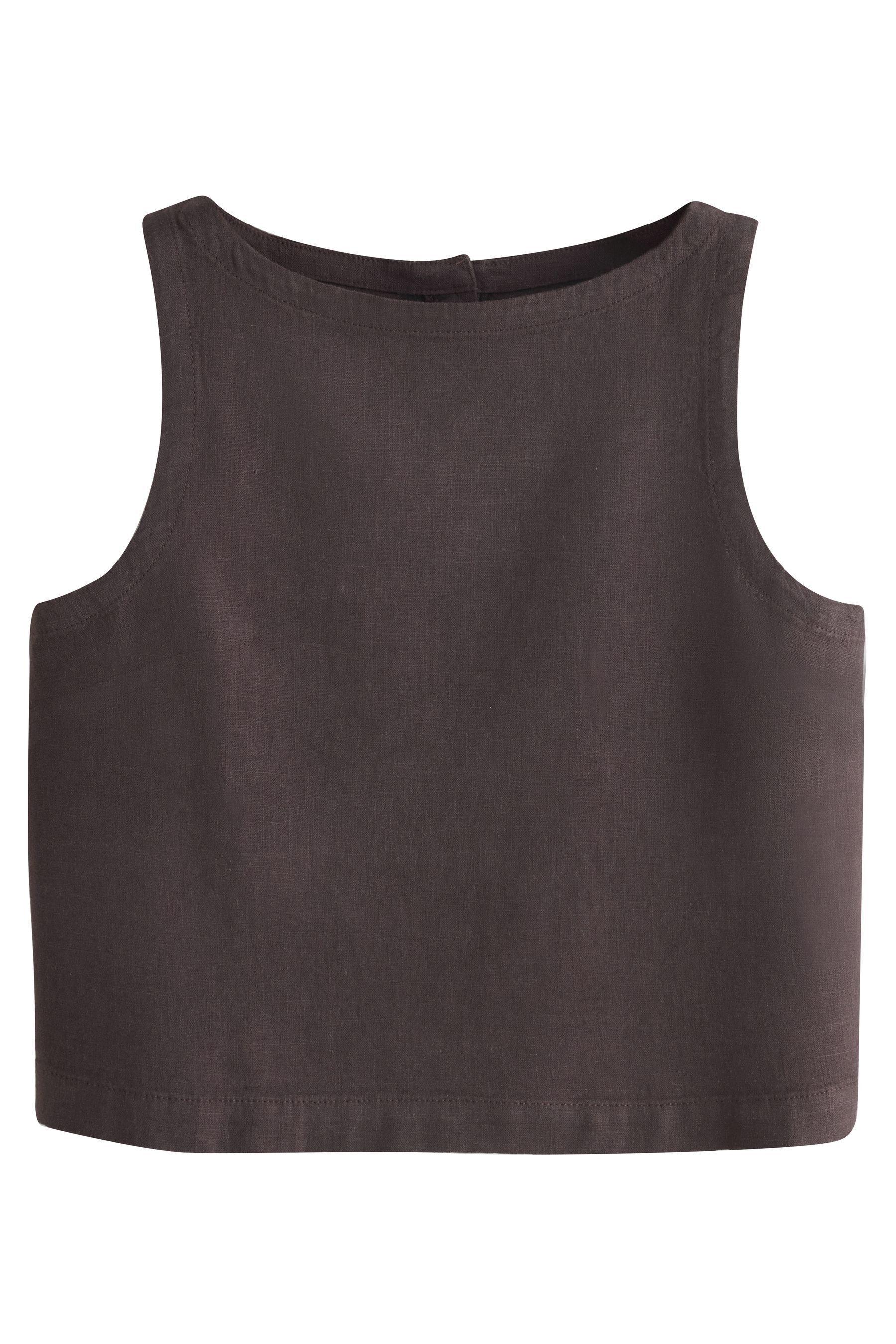 Next Shirttop Top aus Leinengemisch (1-tlg)