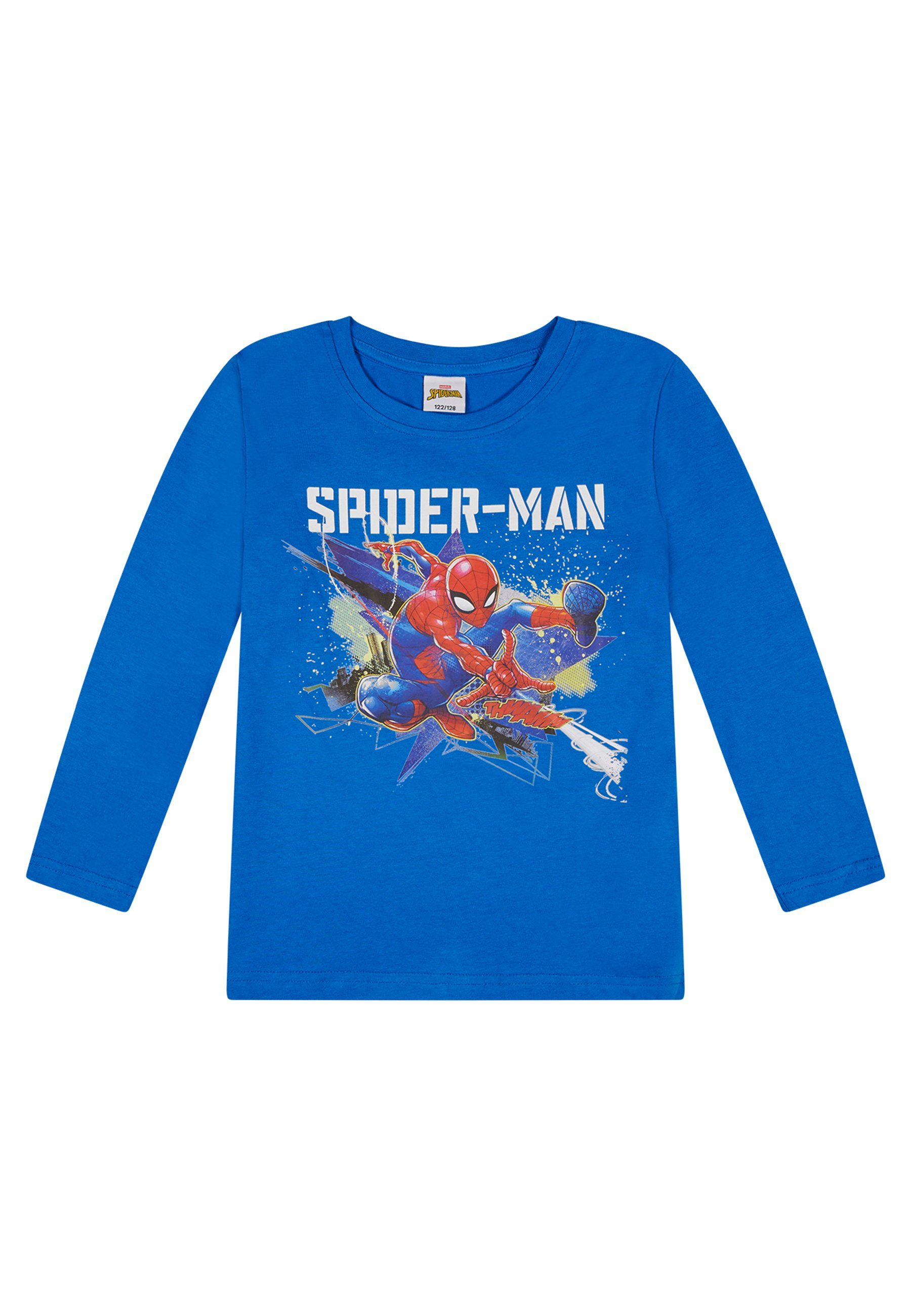 Langarmshirt Spider-Man Kinder Jungen T-Shirt Longsleeve Langarm-Shirt