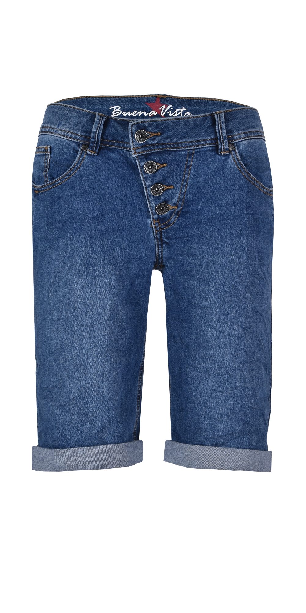Stretch-Jeans BUENA VISTA MALIBU SHORT midstone 888 B5025 333.8077 - Stretch Denim