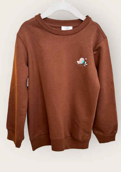 Noah's Ark Sweatshirt Pullover für Kinder kastanienbraun aus Baumwolle 100% Baumwolle, in Unifarben