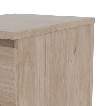 ebuy24 Kommode Nada Kommode 3 Schubladen Hickory-Dekor.