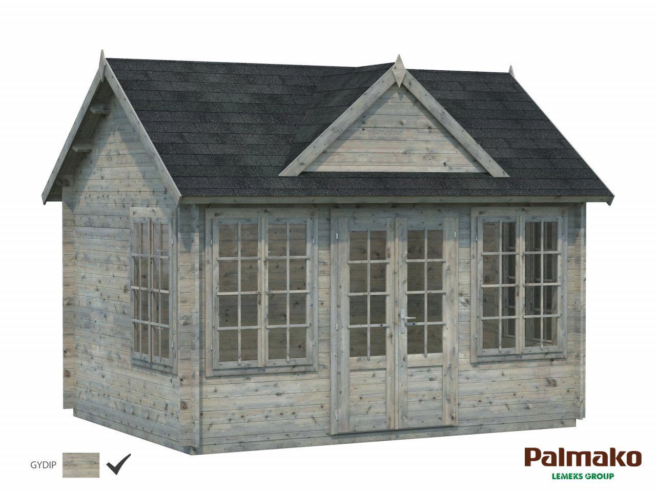 Claudia Palmako Gartenhaus 11,5 Blockbohlenhaus, 420x320 cm BxT: Holzhaus farblos