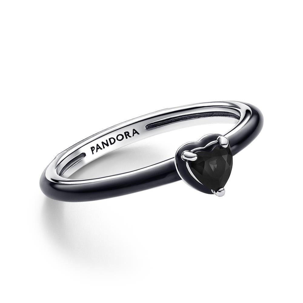 Pandora Silberring Black Chakra Heart Ring aus 925er Silber mit Emaille von günstig online kaufen