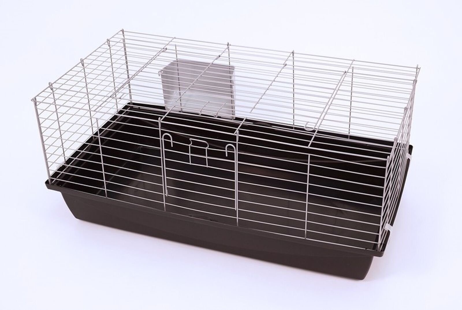 Kleintierkäfig Hasenkäfig "Rabbit" in silber/anthrazit