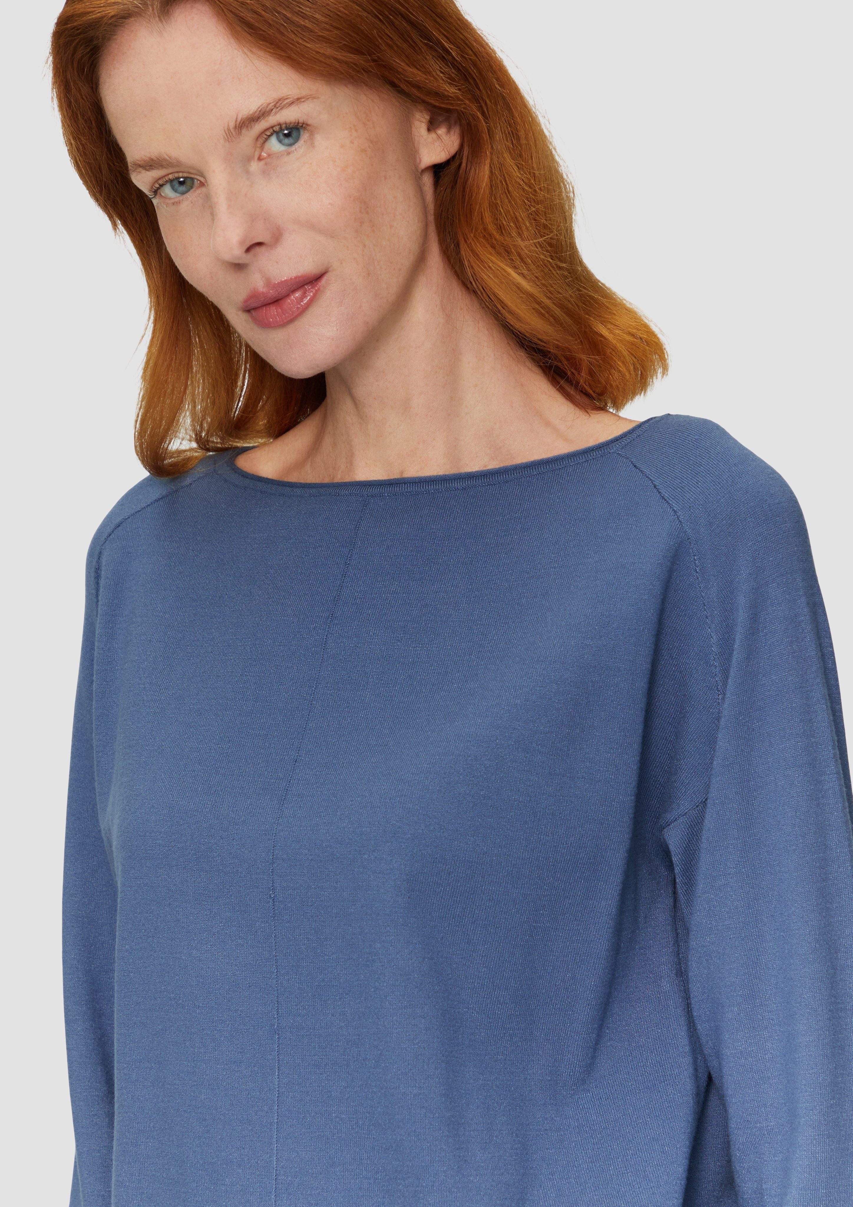 s.Oliver Strickpullover Strickpullover mit U-Boot-Ausschnitt aus günstig online kaufen