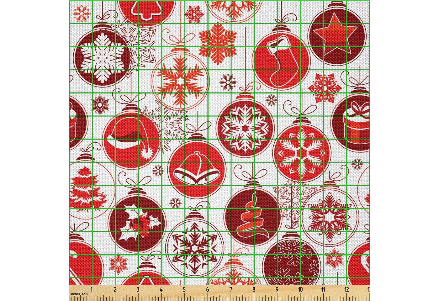 Thumbnail - Abakuhaus Stoff Zum Nähen Toller Stoff für Heimtextilien aller art, Weihnachten Vintage Weihnachtsszene