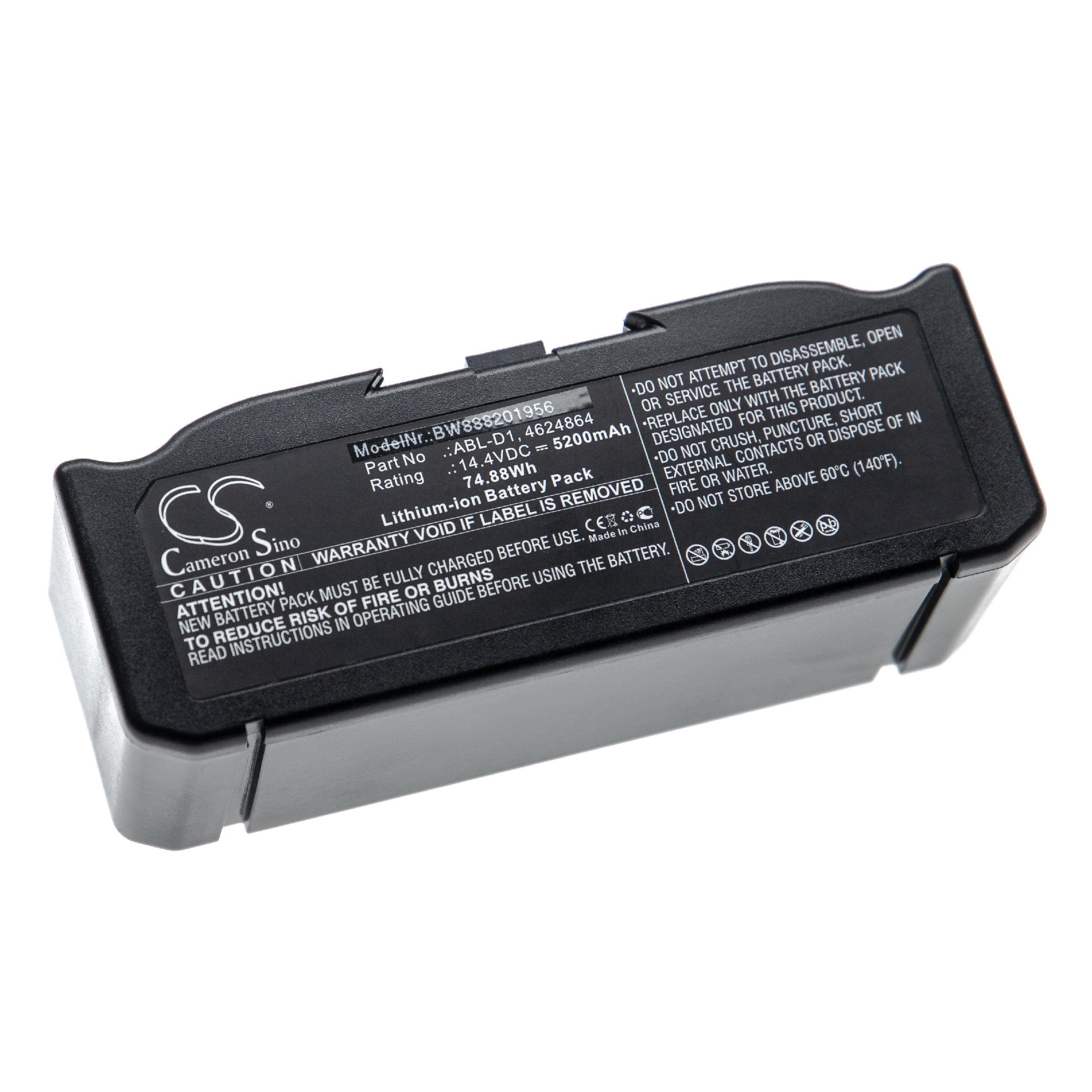 vhbw passend für iRobot Roomba E6, e5158, e515840, e6198, e619820, i3, Staubsauger-Akku 5200 mAh