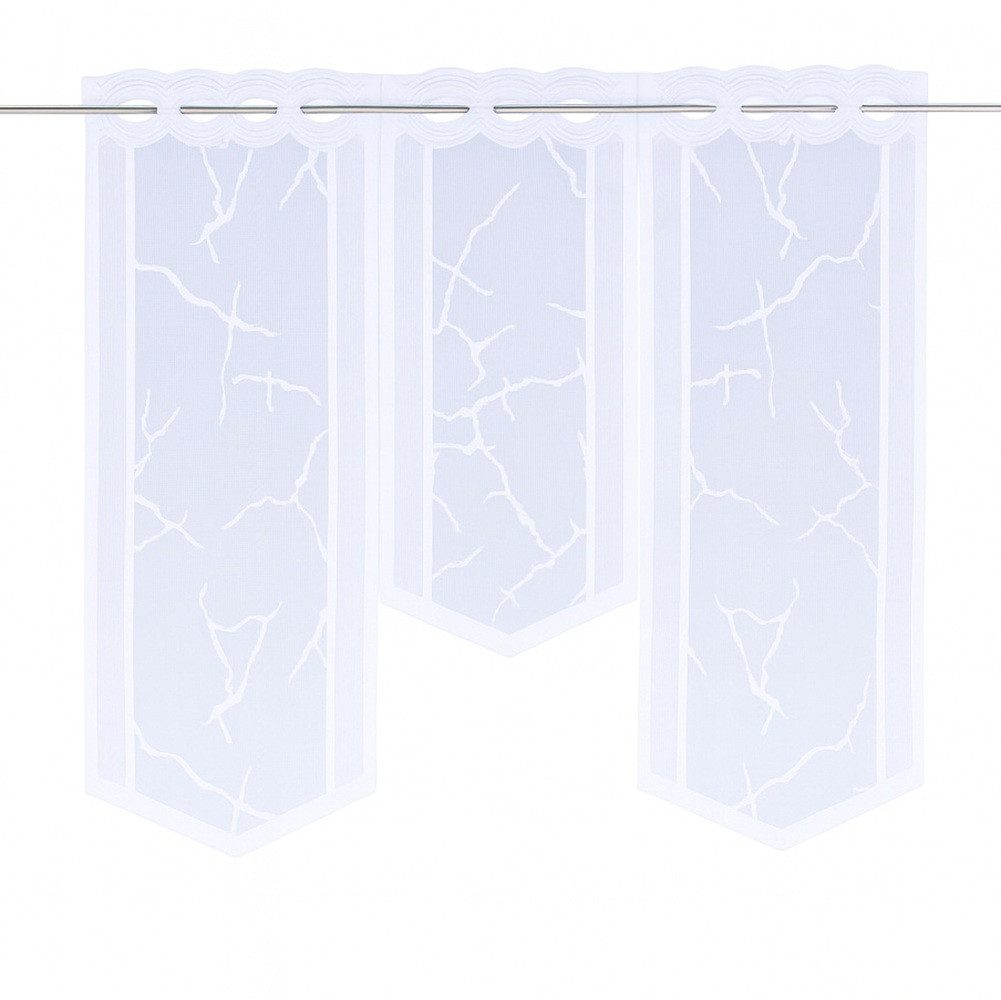 Clever-Kauf-24 Scheibengardine Bistrogardine Flächenvorhang Jacquard abstra günstig online kaufen