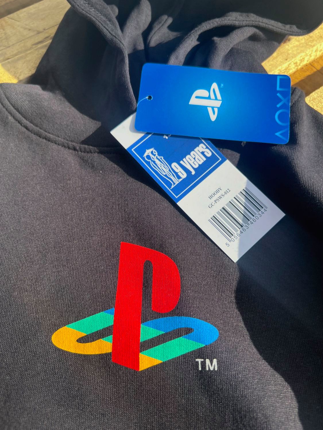 Playstation Hoodie PlayStation Hoodie Kinder schwarz Gaming Kapuzenpullover 134-164 Schwarzer Gamer Hoodie PlayStation