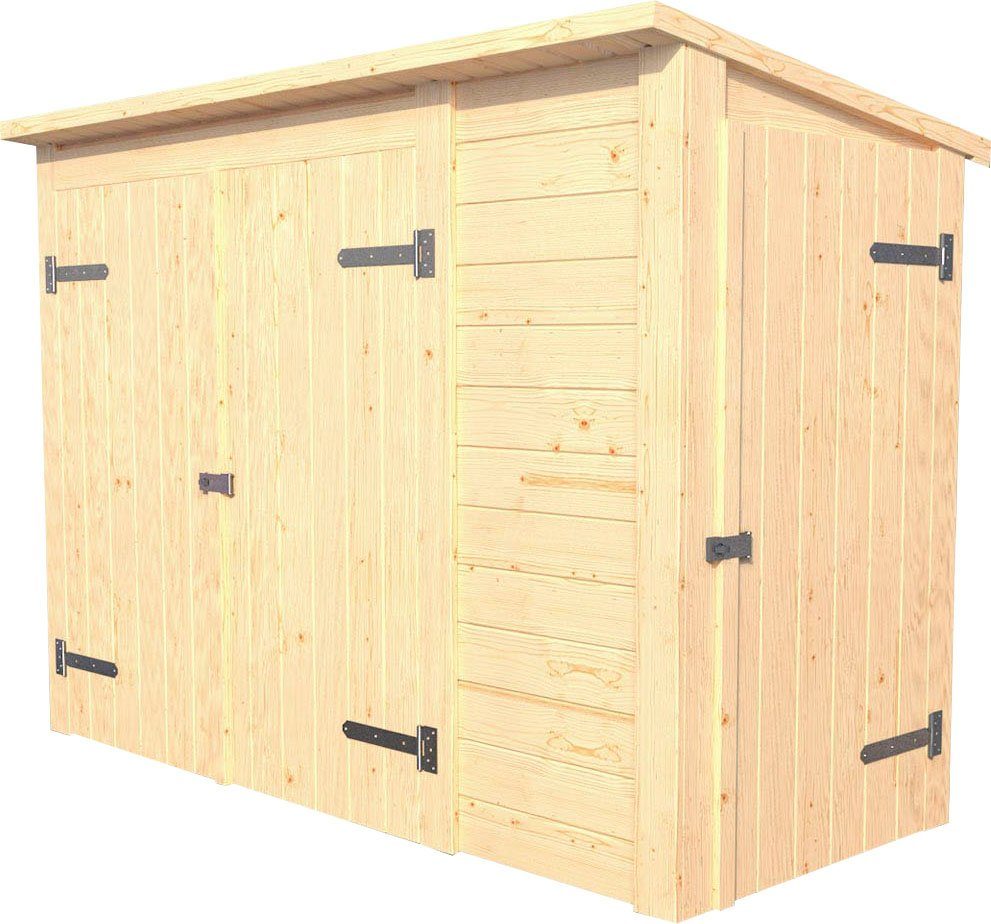 weka Gerätehaus Multibox mit Regalsystem, BxT: 215x95 cm