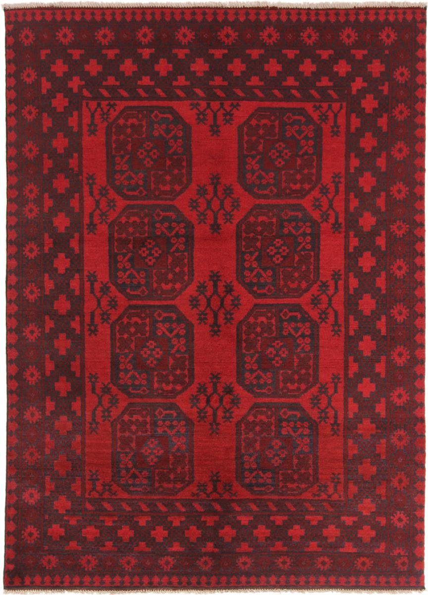 Orientteppich Afghan Akhche 146x203 Handgeknüpfter Orientteppich, Nain Trading, rechteckig, Höhe: 6 mm
