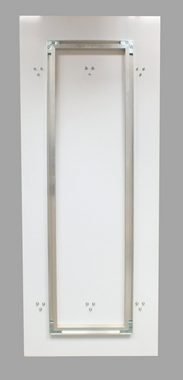 queence Wandgarderobe Home is where.. - Marmoroptik - Garderobe aus hochwertigem Acrylglas (1 St), 50x120 cm - mit Edelstahlhaken