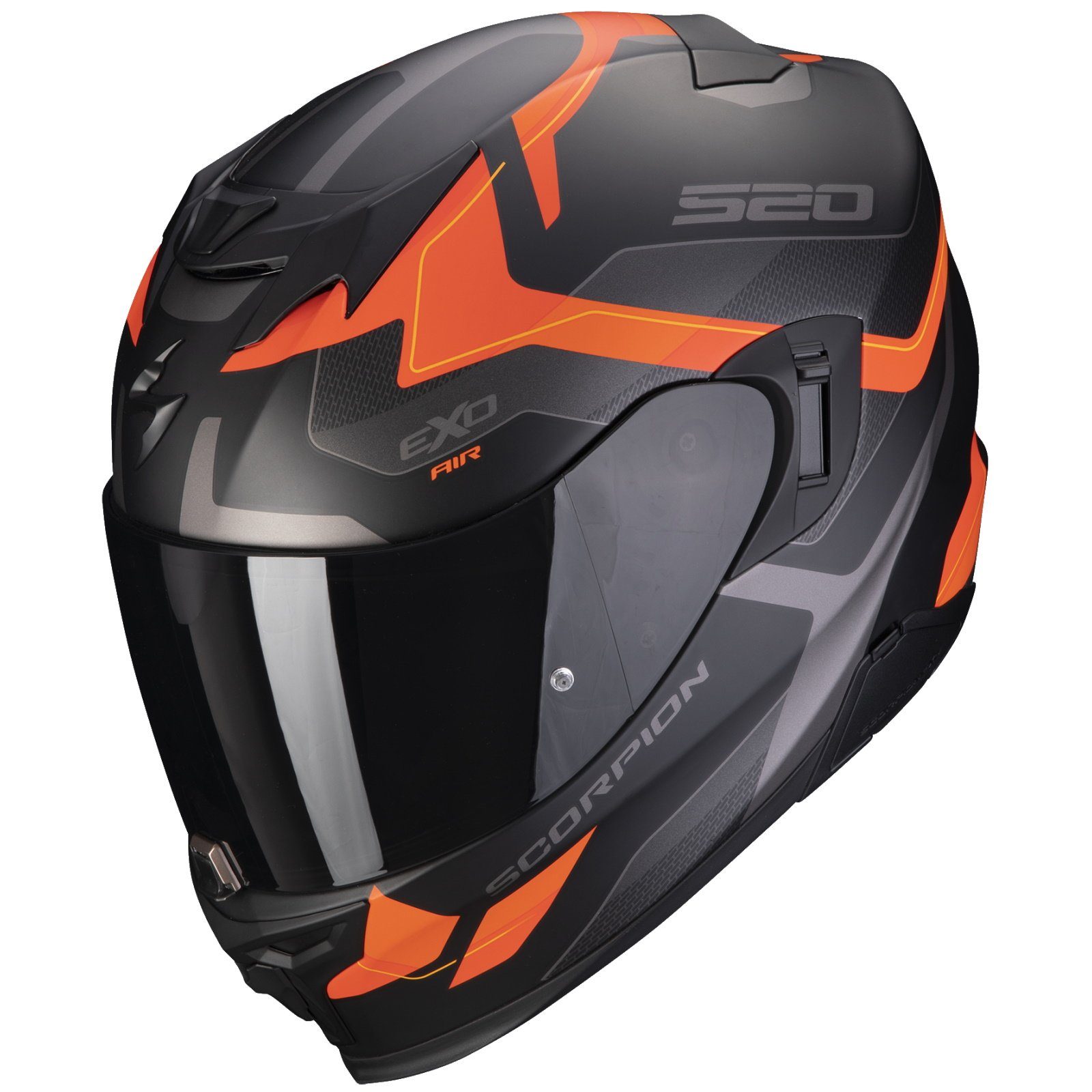 Scorpion Exo Motorradhelm Scorpion Exo-520 Evo Air Elan Matt-Schwarz / Orange XL
