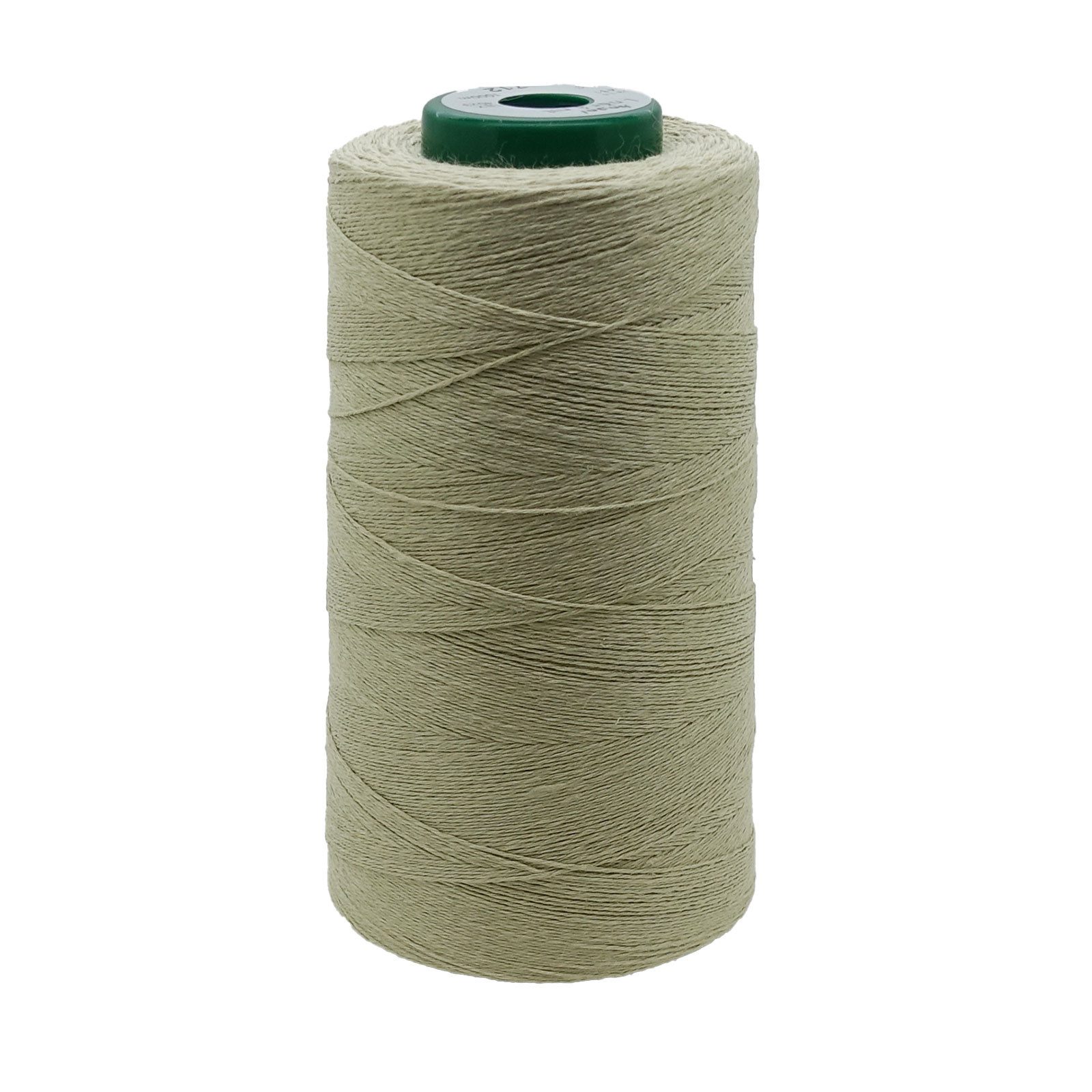 maDDma 1000m Leinen-Garn Uni Overlockgarn Leinenzwirn Klöppelgarn Farbwahl Overlockgarn, 1000 m, graugrün