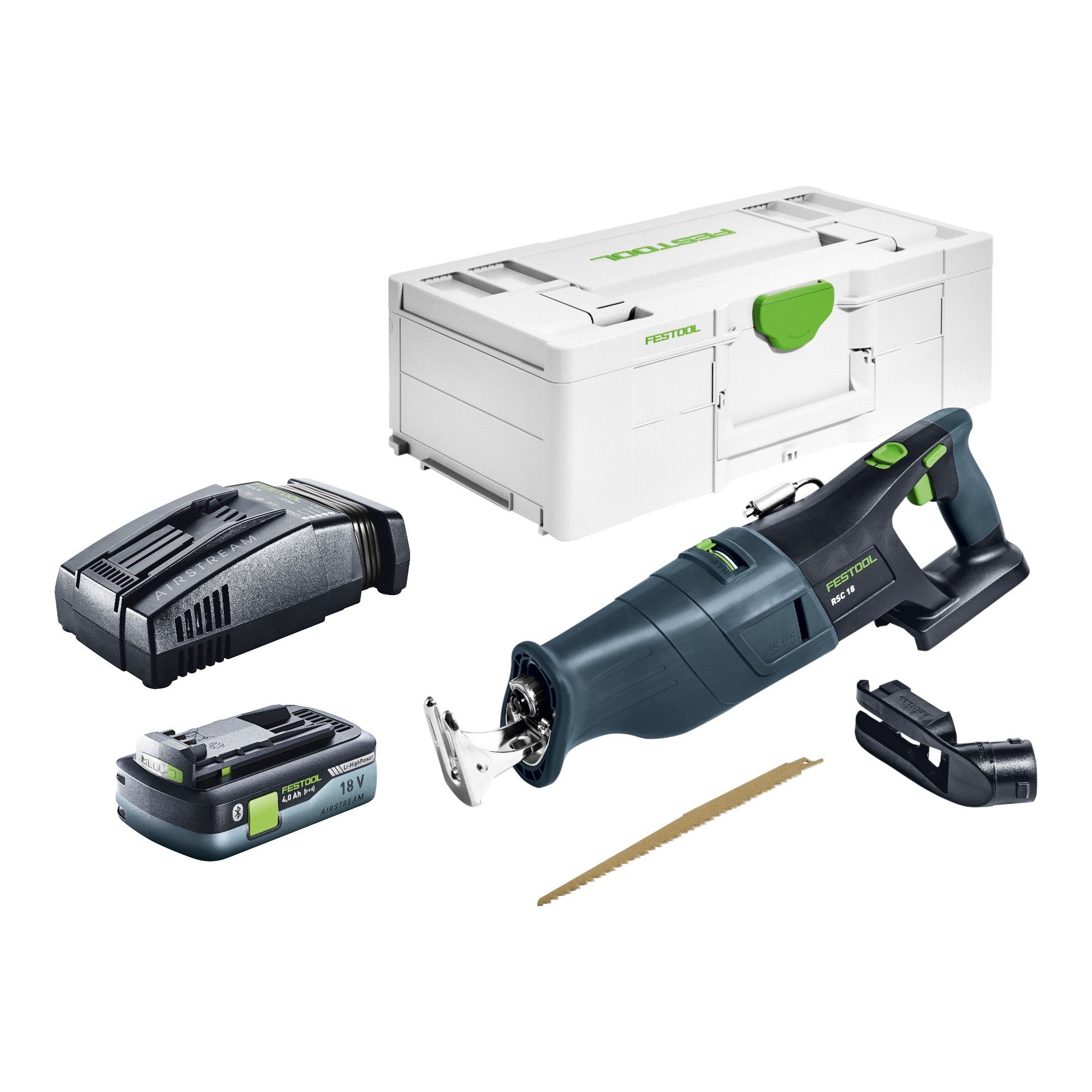 FESTOOL Kompakt-Handkreissäge Festool RSC 18 EB-Basic Akku Säbelsäge 18 V Brushless (576947) + 1x