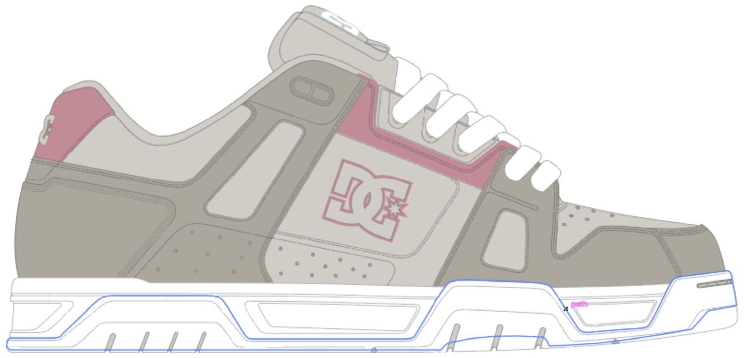 DC Shoes DC Shoes Stag Tan/Crazy Pink Sneaker