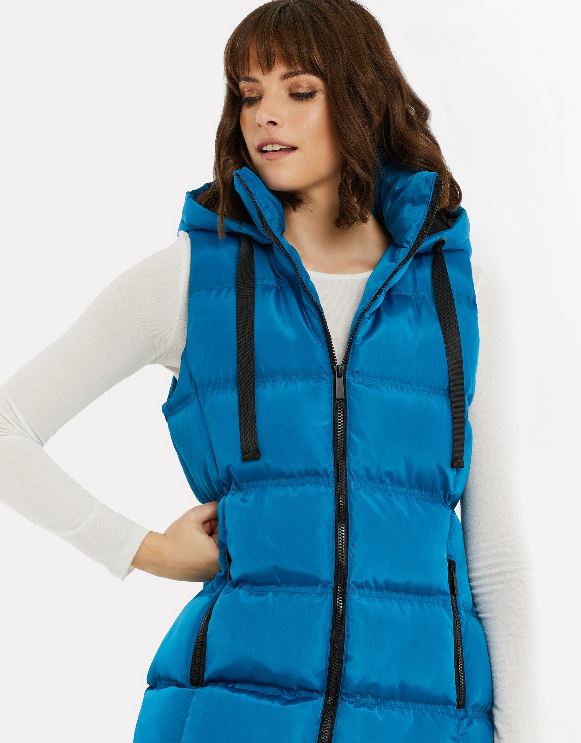 Threadbare Softshellweste THB Vinyard Sporty Gilet (1-tlg) im langen Schnitt