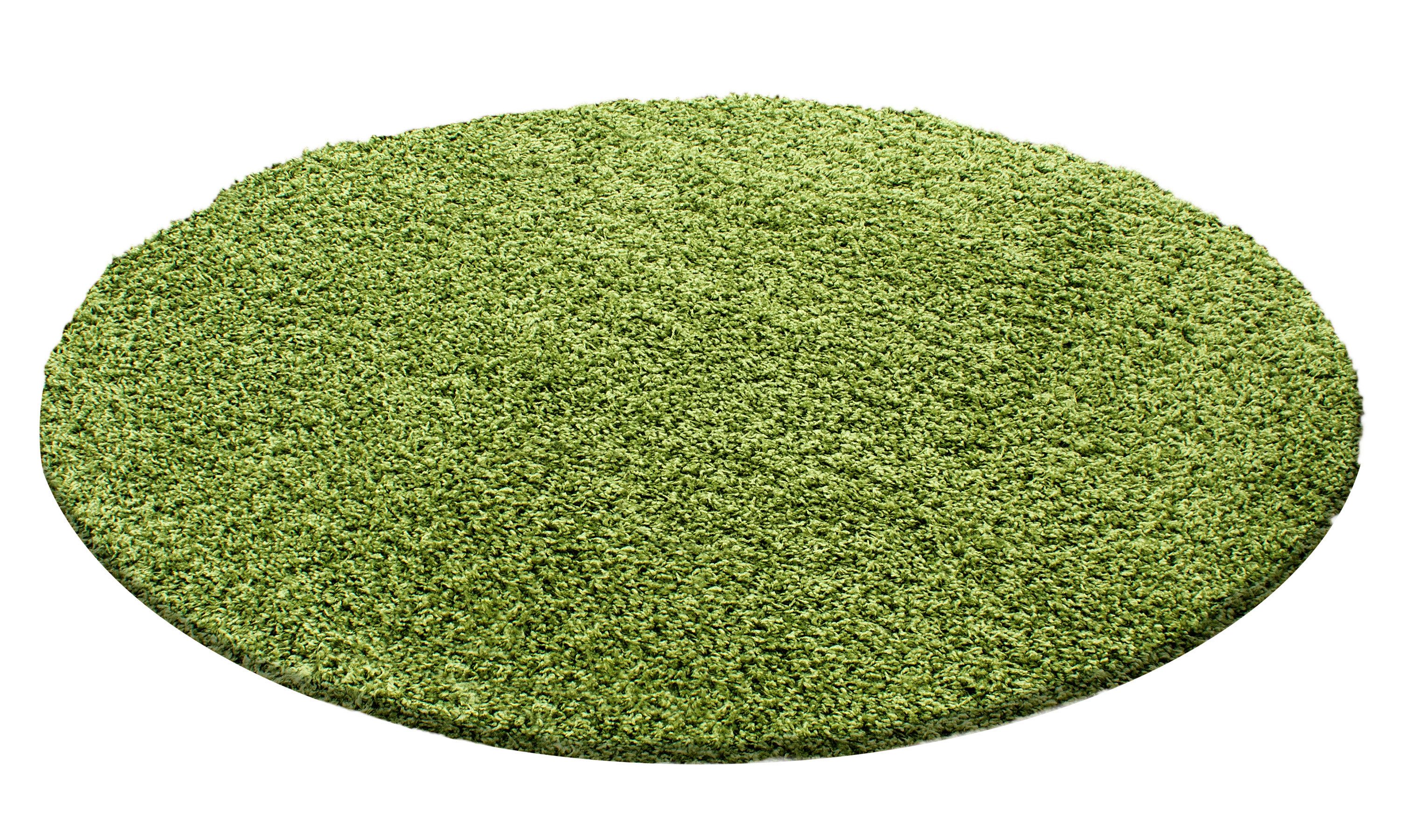 Carpettex Hochflor-Teppich Unicolor - Einfarbig, Rund, günstig online kaufen
