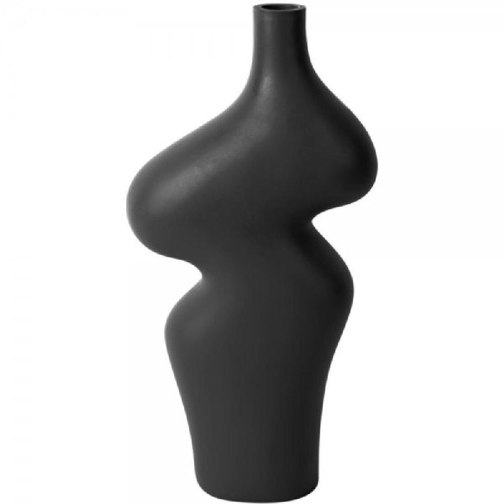 Present Time Dekovase Vase Organic Curves Black (Large)