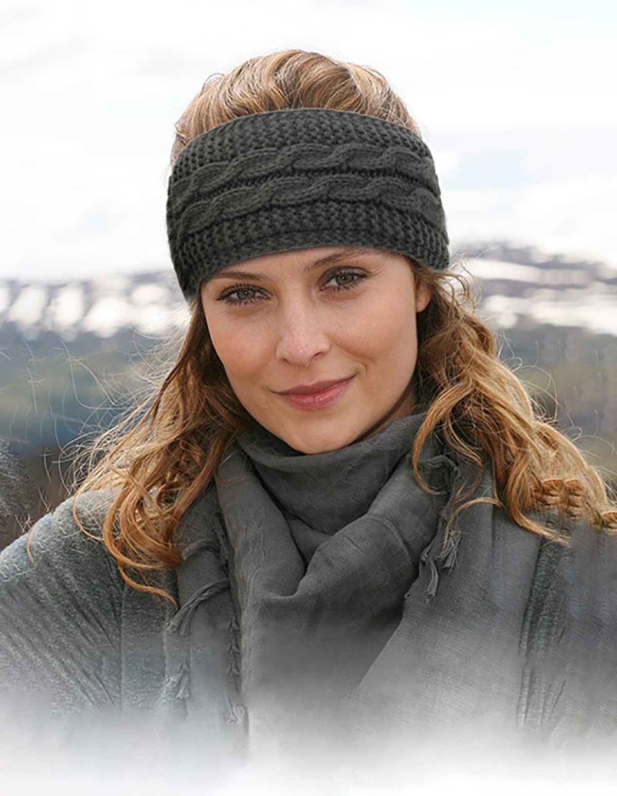 Cachito Stirnband Damen Stirnbänder Gestrickte Verdicken Haarband