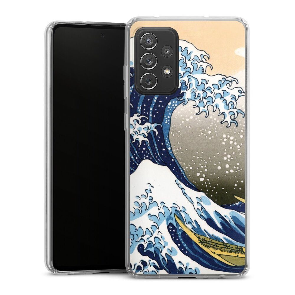 DeinDesign Handyhülle Katsushika Hokusai Die große Welle vor Kanagawa Kunst, Samsung Galaxy A72 Slim Case Silikon Hülle Ultra Dünn Schutzhülle
