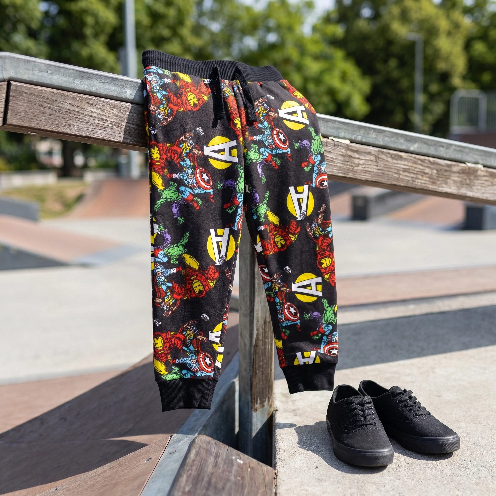 MARVEL Jogginghose Marvel Avengers Jungen Kinder Sporthose Gr. 104 bis 122