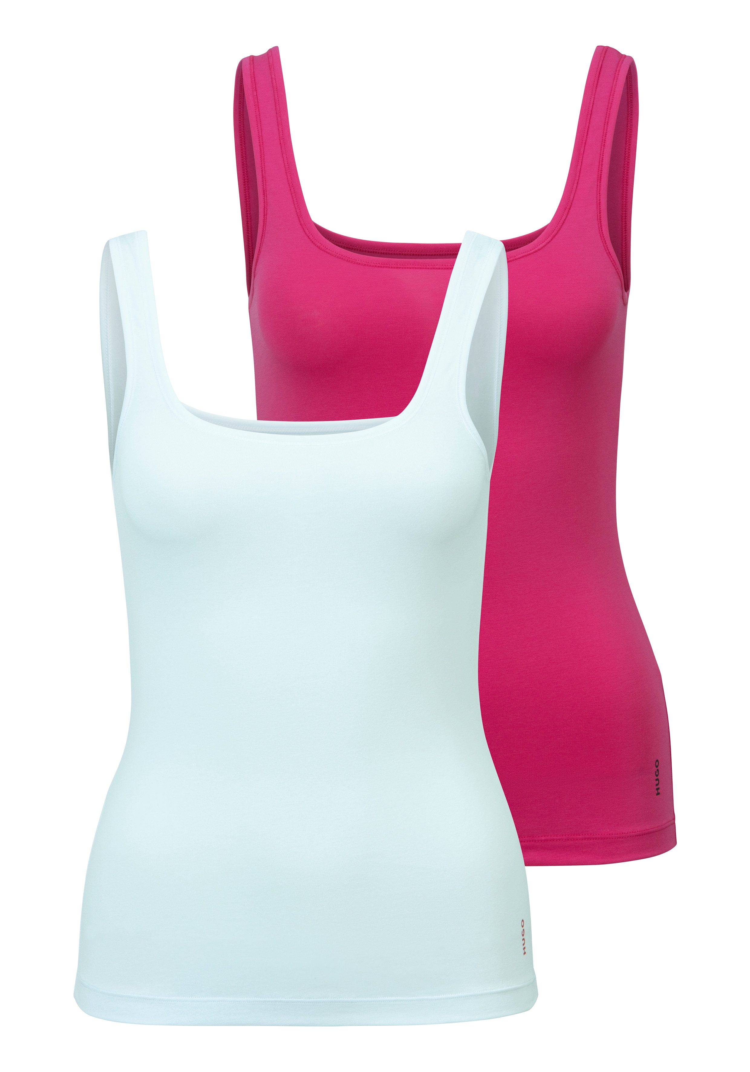 HUGO Tanktop TWIN VEST (Packung, 2er-Pack) mit vertikalem Logoprint günstig online kaufen