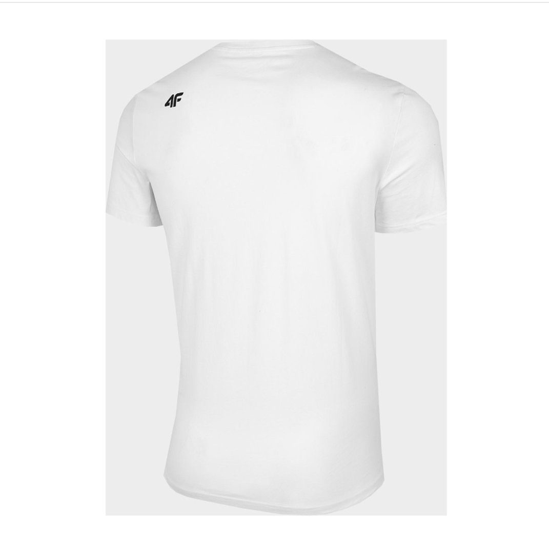 T-Shirt weiß Prints, 4F - mit 4F Herren T-Shirt Baumwolle