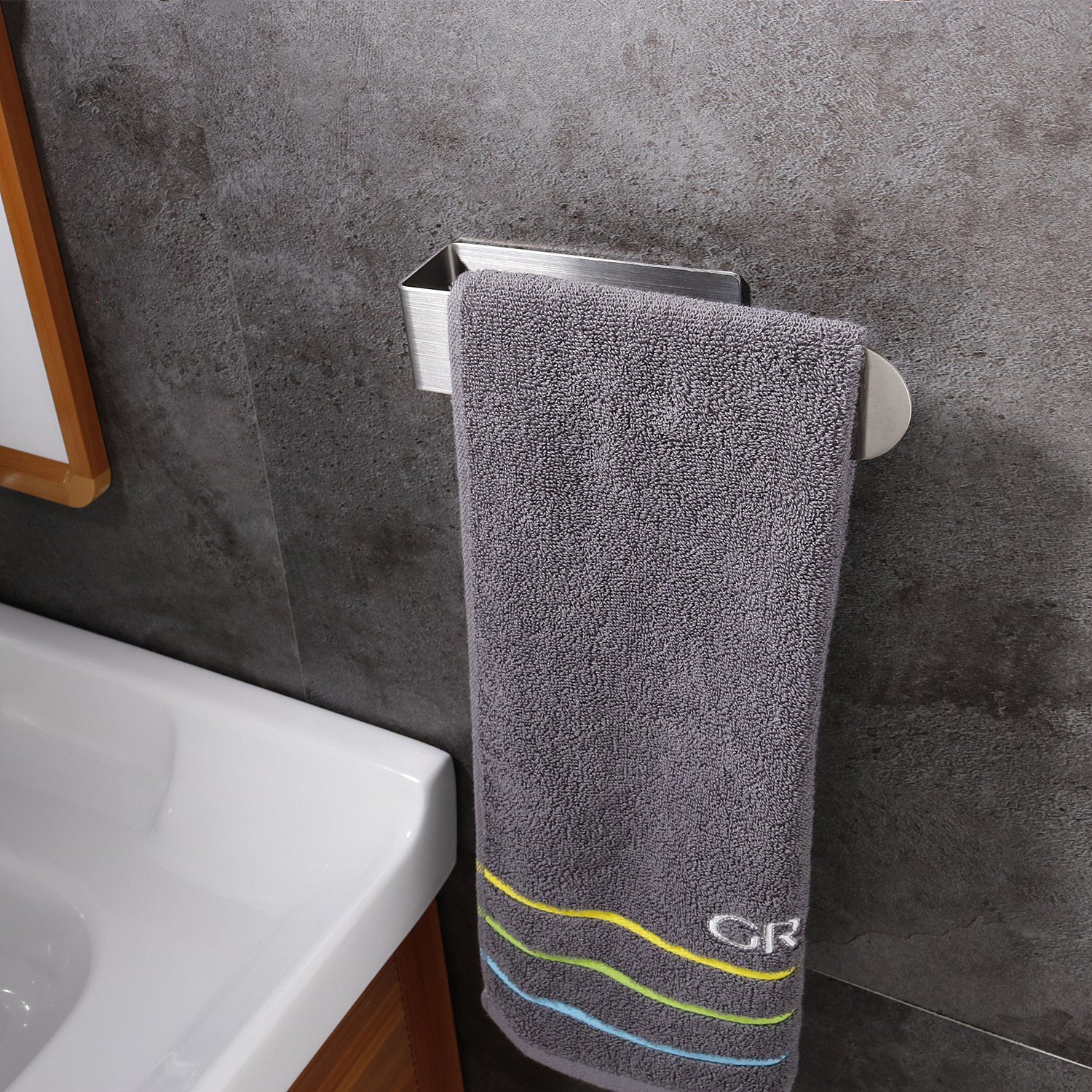 Bohren Edelstahl, Handtuchhalter Handtuchstange Badezimmer Elegear ohne