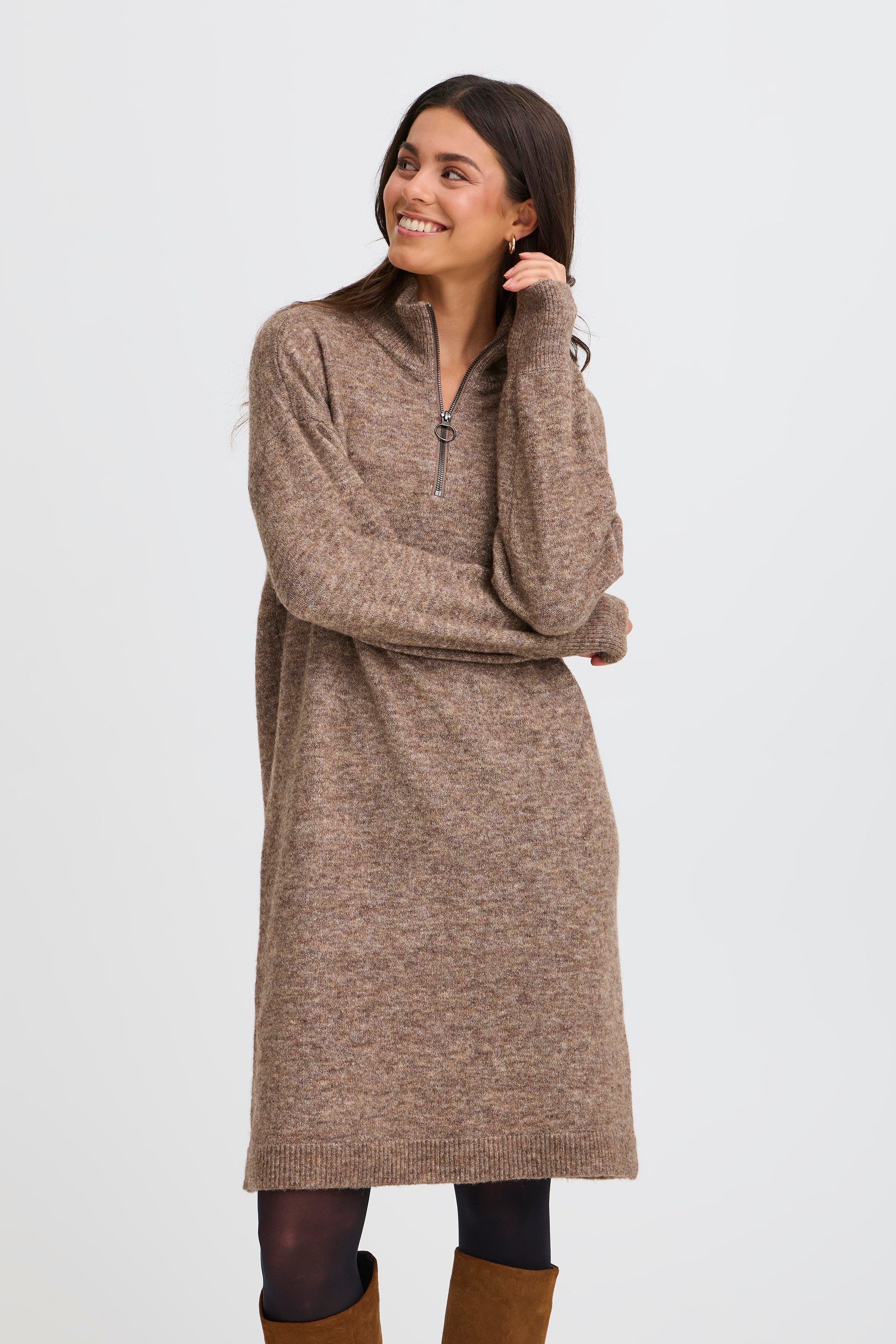 fransa Blusentop Strickkleid günstig online kaufen