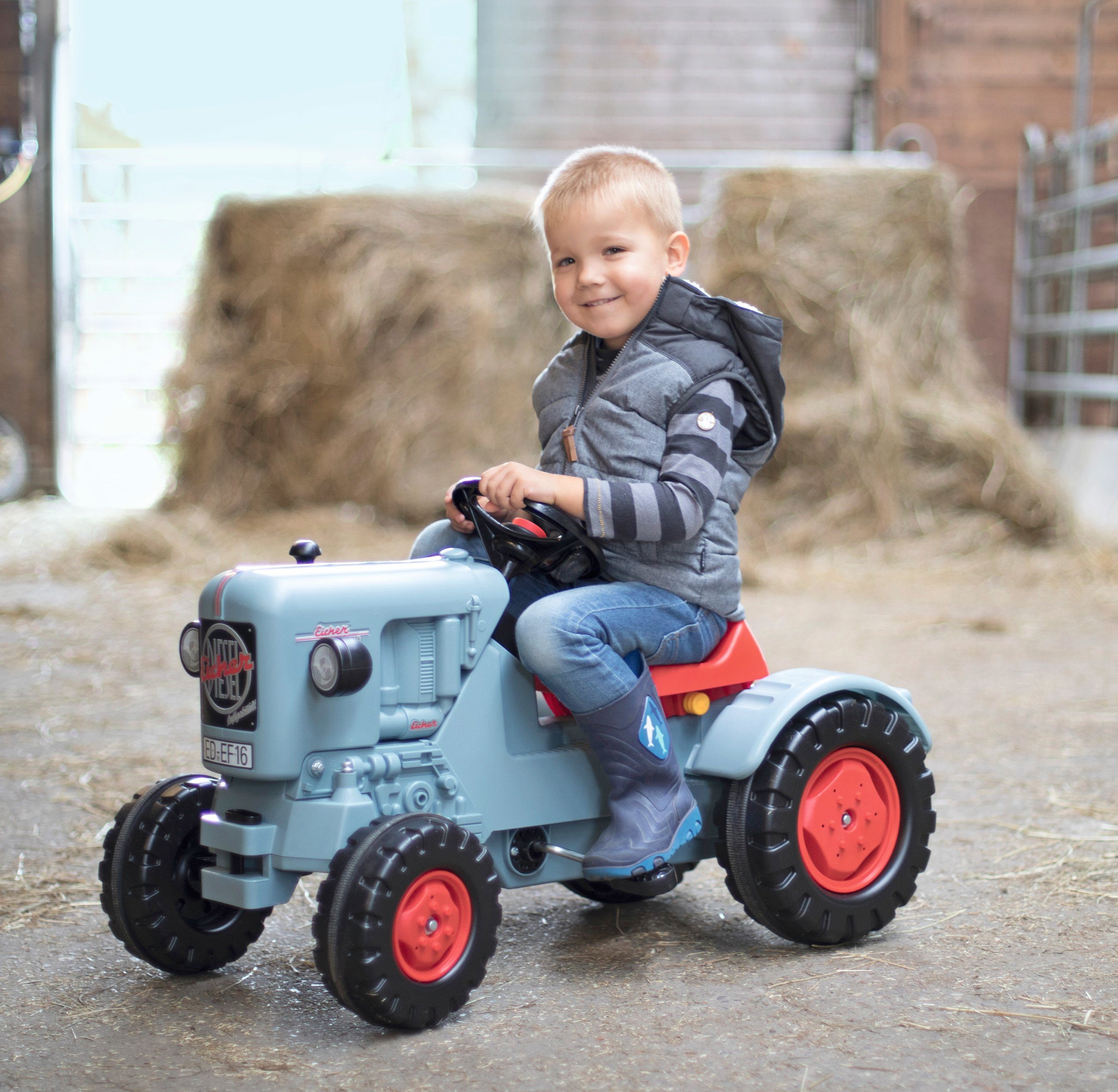 BIG Trettraktor Eicher Diesel ED 16, BxTxH: 46x54x88 cm